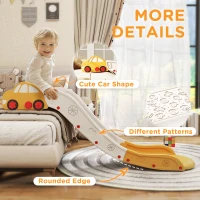 AIYAPLAY Kids Slide for Bed, Sofa, with Extended Length, Easy to assemble and Store, Yellow(m-7)