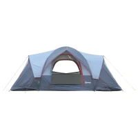 Outsunny Campingzelt für 5-6 Personen stabil wasserdicht Familienzelt mit Eingang Fenster Packtasche, Zelt mit 3000mm Wassersäule Tunnelzelt Kuppelzelt für Camping Reise Garten, Hellgrau(m-14)