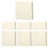 Outsunny Rattan Furniture Cushion Cover Replacement Set, 7 pcs-Cream(m-1)