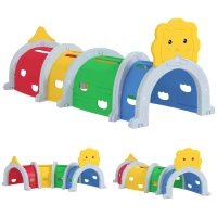 AIYAPLAY Kids Play Tunnel with Lion Design for 3-6 Years, Crawling, Climbing, Indoors & Outdoors(m-1)