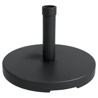 Outsunny Baza pentru Umbrela de Gradina din HDPE si Ciment, cu Manivela Integrata, Ø46.5x31 cm, Negru(m-1)