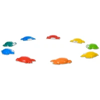 ZONEKIZ 9PCs Kids Stepping Stones with TPE Anti-Slip Edge, Crab-Designed Balance River Stones, Obstacle Courses, Stackable(m-1)