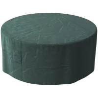 Outsunny Garden Patio Large Furniture Set Round Cover 600D Oxford Waterproof, Ф193 x 80H cm, Green(m-1)