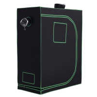 Outsunny Cort Hidroponic pentru Cultivare din Oxford 600D cu 3 Prize de Aer Reglabile și Fereastră, 120x60x150 cm, Negru