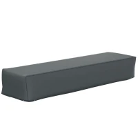 Outsunny 200x73cm Outdoor Garden Rattan Furniture Protective Cover Water UV Resistant Grey(m-10)