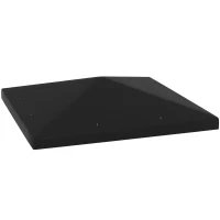 Outsunny 3 x 3(m) Gazebo Frame Replacement - Black(m-1)