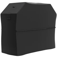 Outsunny Capa para Barbecue Impermeável em Tecido Oxford 600D AAnti-UV Capa de com Fechos de Velcro 147x61x122 cm Preto(m-10)