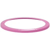SPORTNOW 12FT Trampoline Spring Cover, Plastic Trampoline Pad Replacement with Elastic Cord, Waterproof, UV Resistant and Tear-Resistant, Pink(m-10)