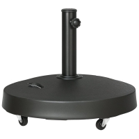 LEWIS&WAYNE Base Per Ombrellone Con Fioriera 2 In 1 – Riempibile, Con Ruote, Adattatori Per Aste 3.3-4.8 Cm, 45x45x48 Cm