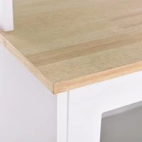 HOMCOM Credenza Moderna in Legno MDF Bianco con 2 Vetrinette e 1 Scaffale con Mensole Regolabili, 80 x 37 x 183 cm(m-9)