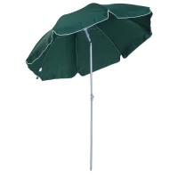Outsunny Parasol inclinable octogonal de jardin Ø 2 m métal polyester vert(m-10)