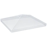 Outsunny Cobertura Protetora para Pérgolas 3x3 m Cobertura Impermeável para Pérgola Capa Protetora de Pérgolas Transparente(m-10)