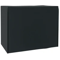 Outsunny Copertura per Dondolo da Giardino 3 Posti Impermeabile e Anti UV, 220x125x172 cm, Nero(m-1)