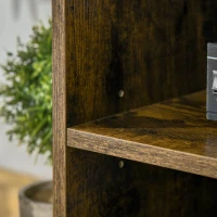 HOMCOM TV-Möbel im Industriestil, Holz und Stahl, 110x40x50cm(m-4)