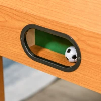 HOMCOM Professioneller Tischkicker für Erwachsene und Familie aus MDF, Billardtisch mit 2 Bällen, Punktezähler und 22 Spielern, 122x61x80,7cm(m-4)