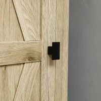 HOMCOM Armoire de Rangement sur Pieds, Meuble Colonne pour Cusine, Salle de bain, Style Classique avec 3 étagères réglables(m-8)