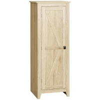 HOMCOM Armoire de Rangement sur Pieds, Meuble Colonne pour Cusine, Salle de bain, Style Classique avec 3 étagères réglables(m-1)