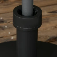 Outsunny Base für Gartenschirm aus PP, max. 18 kg, Ø45x33 cm, Schwarz(m-4)