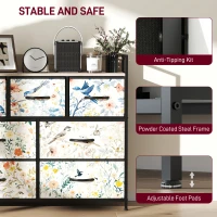 HOMCOM 7-Drawer Chest of Drawers - White(m-7)