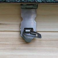 PawHut Kippenhok met ren kippenhuis kippenhok legnest massief houten stok(m-9)