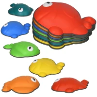 AIYAPLAY 6 Pcs Balance Stepping Stones Kids for Sensory with Non-slip Edge, Stackable Outdoor Indoor Obstacle Course(m-1)