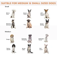 PawHut Dog Safety Gate, 3 Panel, Pine Frame Indoor Foldable Dog Barrier w/Supporting Foot Dividing Line(m-8)