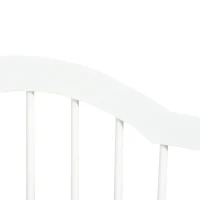 PawHut 3 Panels Dog Gate w/ Support Feet Fence Safety Barrier Freestanding Wood White(m-9)