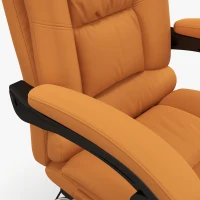 Vinsetto Silla de Oficina con Masaje Silla de Escritorio con Función de Calefacción Giratorio Función Reclinable Ajustable en Altura(m-5)