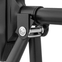 SPORTNOW Barra per trazioni regolabile da 79 a 98 cm, barra da porta con livello integrato, struttura triangolare, fino a 225 kg, nero(m-3)