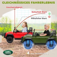 AIYAPLAY Kinder Elektroauto, 12V batterij-aangedreven, afstandsbediening, muziekfunctie, toeter, LED-lampen, Groen(m-6)