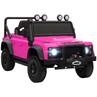 AIYAPLAY Kids Ride On Car with Remote Control, Music, Horn, 4 Spring Suspension Wheels, LED Lights for 3-5 Years Old, Pink(m-1)