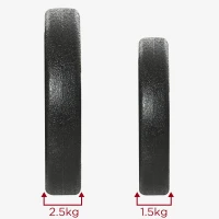 HOMCOM Jeu d'Haltères Ajustables de 20kg avec Disques de 2,5/1,5 kg et Barres de 2 kg pour Gymnase à Domicile(m-4)