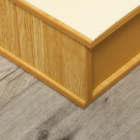 PawHut Escada para Animais de Estimação de 4 Degraus Escada para Cães e Gatos com Tapetes Antideslizantes Removíveis 40x59x54,2 cm Madeira e Creme(m-8)