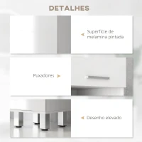 kleankin Coluna Casa de Banho Moderna com 1 Gaveta 3 Prateleiras Ajustáveis e 2 Armários Móvel Auxiliar de para Casa de Banho 30x30x180 cm Branco(m-6)