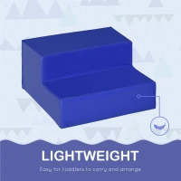 HOMCOM Soft Play 4-piece Climb and Crawl Foam Toddler Stairs and Ramp Colorful Children's Educational Software Activity Toys for Baby Preschooler(m-5)