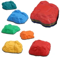 AIYAPLAY Balance Stepping Stones for Kids with Non-Slip Bottom, Indoor Outdoor Obstacle Course for Ages 3-8 Years, Multicoloured(m-1)