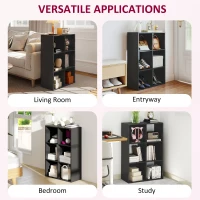 HOMCOM 6-Cube Bookshelf - Black(m-6)