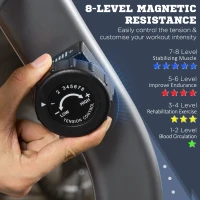 HOMCOM Exercise Bike with LCD Display, Stationary Bike with Quiet 8-Level Magnetic Resistance, Adjustable Seat and Backrest, Indoor Cycling Exercise Equipment for Home Gym Fitness Workout Training(m-4)