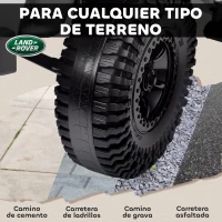 AIYAPLAY Coche Eléctrico para Niños con Licencia Land Rover 12V Control Remoto Sistema de Suspensión USB MP3 Faros Blanco(m-7)