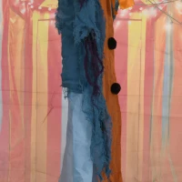 HOMCOM 168 cm Life Size Halloween Animated Standing Circus Clown with Red Light Up Eyes, Sound Activated Moving Arms & Body, Scary Clown Halloween Decorations, Battery Operated, Indoor Party Props(m-9)