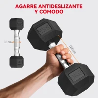 SPORTNOW Juego de Mancuernas de 6 Piezas 2 x2 kg 2 x5 kg 2 x8 kg con Soporte de Almacenaje para Entrenamiento en Casa Gimnasio(m-5)
