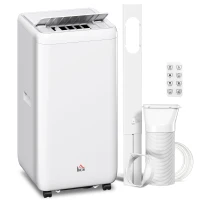 HOMCOM 12,000 BTU 5-in-1 Mobile Air Conditioner, 35m² Radius - White(m-1)