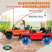 AIYAPLAY Kinder-Elektroauto, 12V batterij-werking, afstandsbediening, muziekfunctie, claxon, LED-lichten, Oranje(m-6)