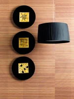 STONES Set de 3 farfurii decorative 50cm X 50cm H. 8cm(m-1)