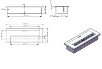 STONES Lampă de masă 15cm X 40cm H. 8cm(m-5)