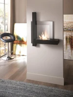 STONES Șemineu bio montat pe perete22cm X 72cm H. 63cm(m-2)