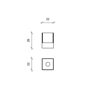 STONES Lampă de masă 22cm X 22cm H. 29cm(m-3)