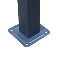 Outsunny Pergola autoportante Style Contemporain - Toit terrasse à décorer - dim. 3L x 3l x 2,3H m - métal époxy anticorrosion Noir(m-11)