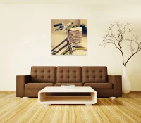 STONES Imprimeu pe sticlă (70 x 70 cm) 1cm X 70cm H. 70cm(m-2)