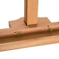 HOMCOM Caballete de Pintura Caballete de Madera Haya de Dibujo Estudio Altura Ajustable Trípode 65x44x174-230 cm(m-7)